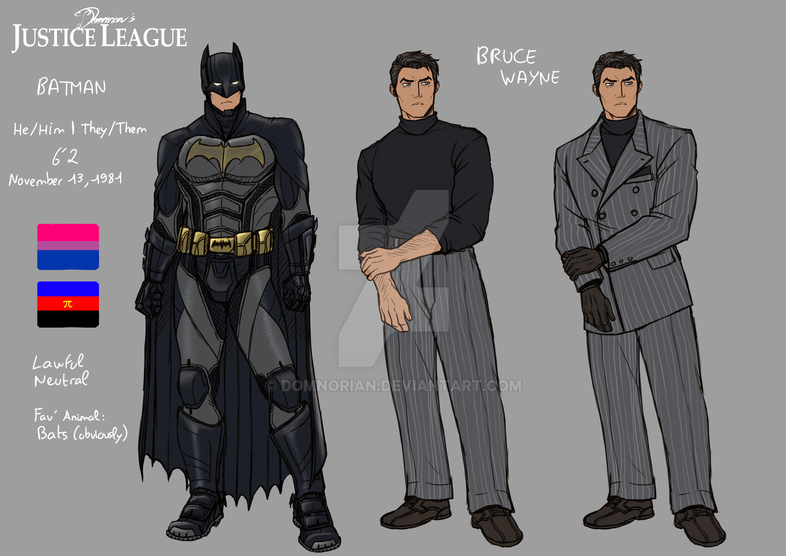 Batman (Bruce Wayne) Character Design by Domnorian on DeviantArt