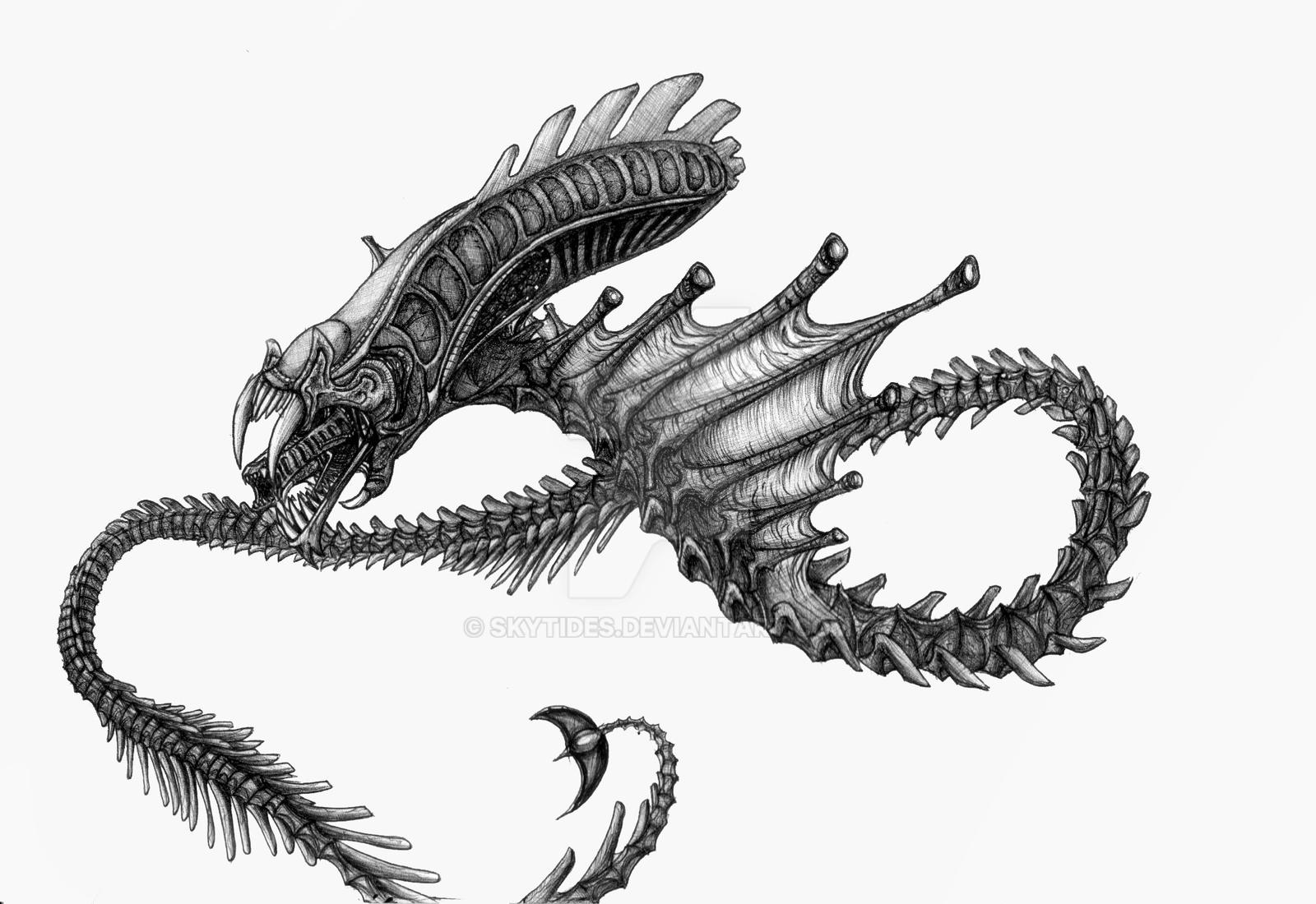 Snake Alien by SkyTides on DeviantArt