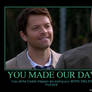 Castiel's smile again