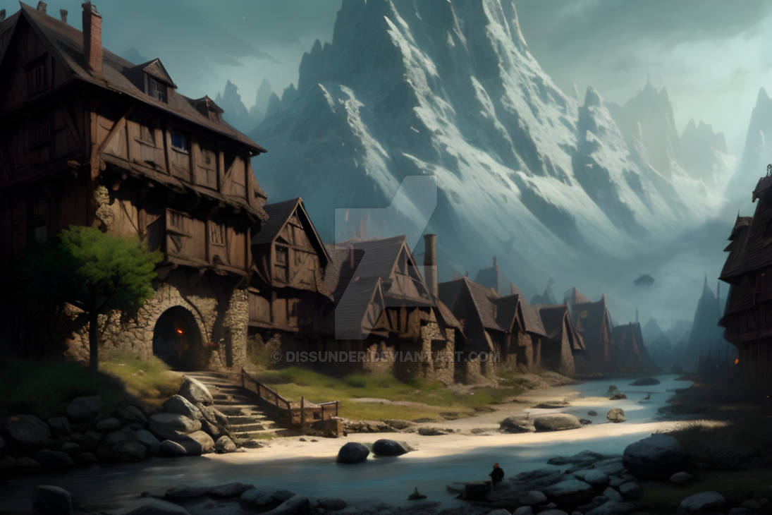 Fantasy Setting Medieval fantasy world landscape by Dissunder on DeviantArt