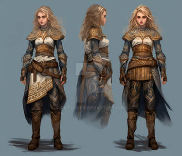 Adoptable (OPEN) Viking Female Character #1