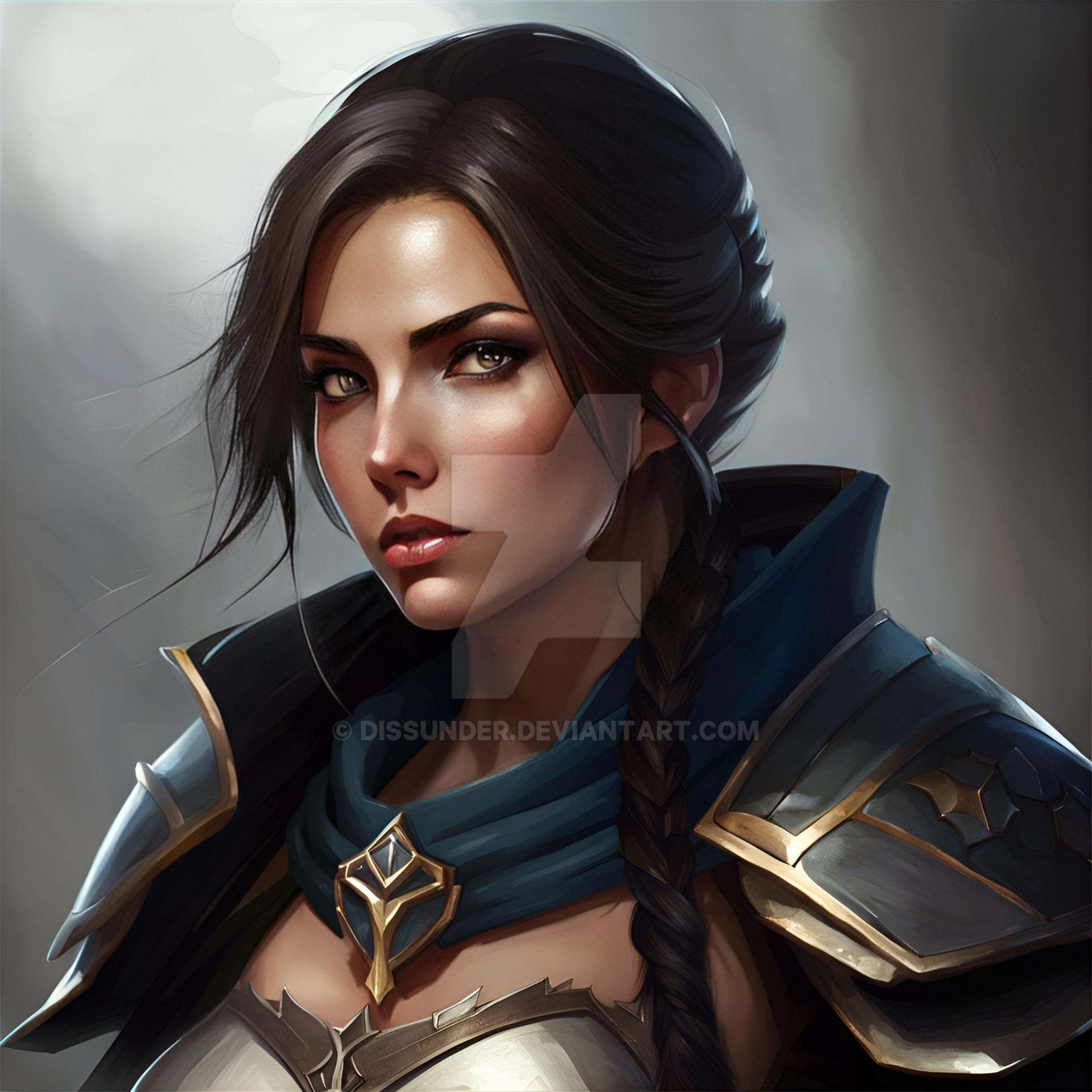 Orcess Fantasy Lady Sorceress Art Portrait by Dissunder on DeviantArt