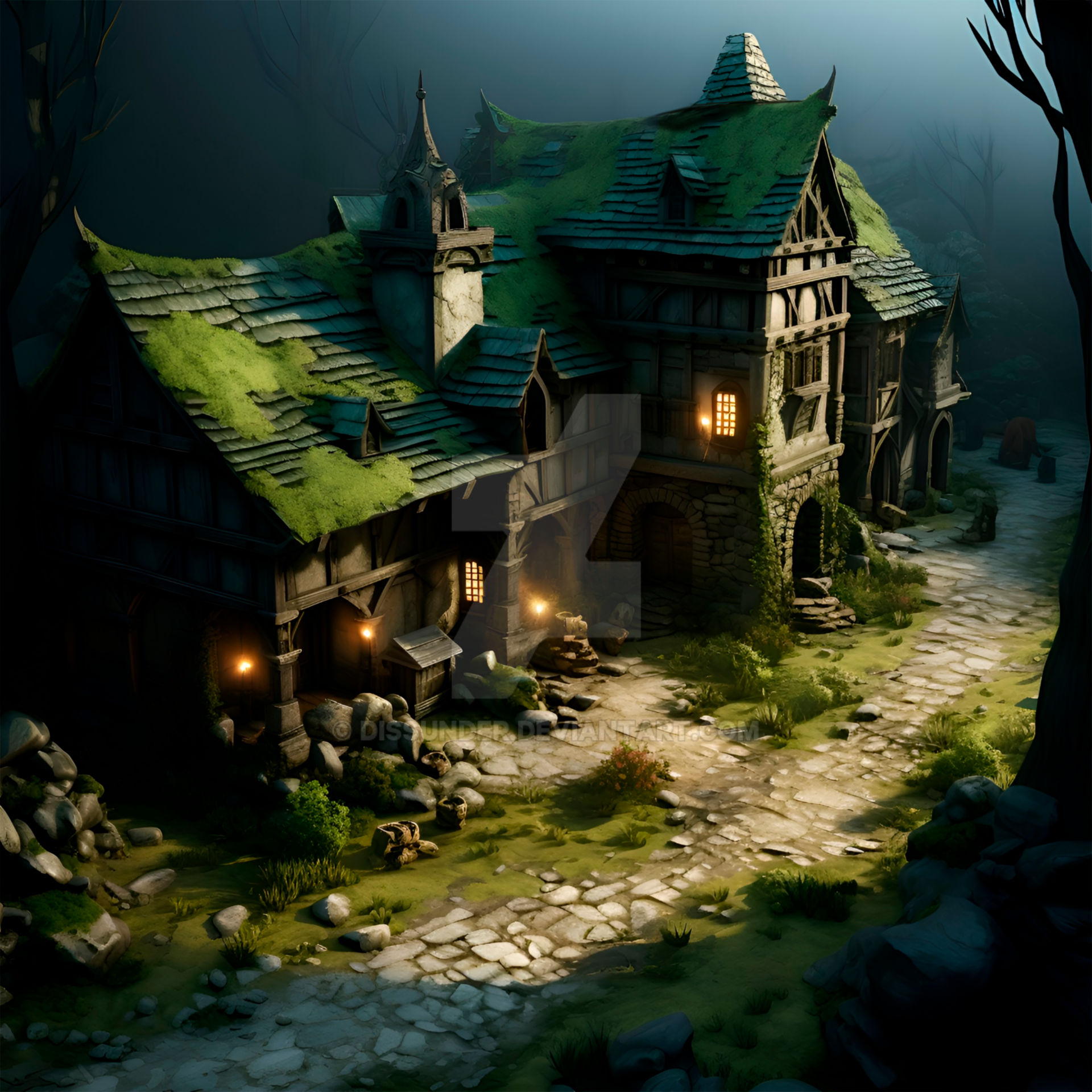Rpg Buildngs Dark Fantasy Building 2. Medieval Fantasy. RPG by Dissunder on DeviantArt