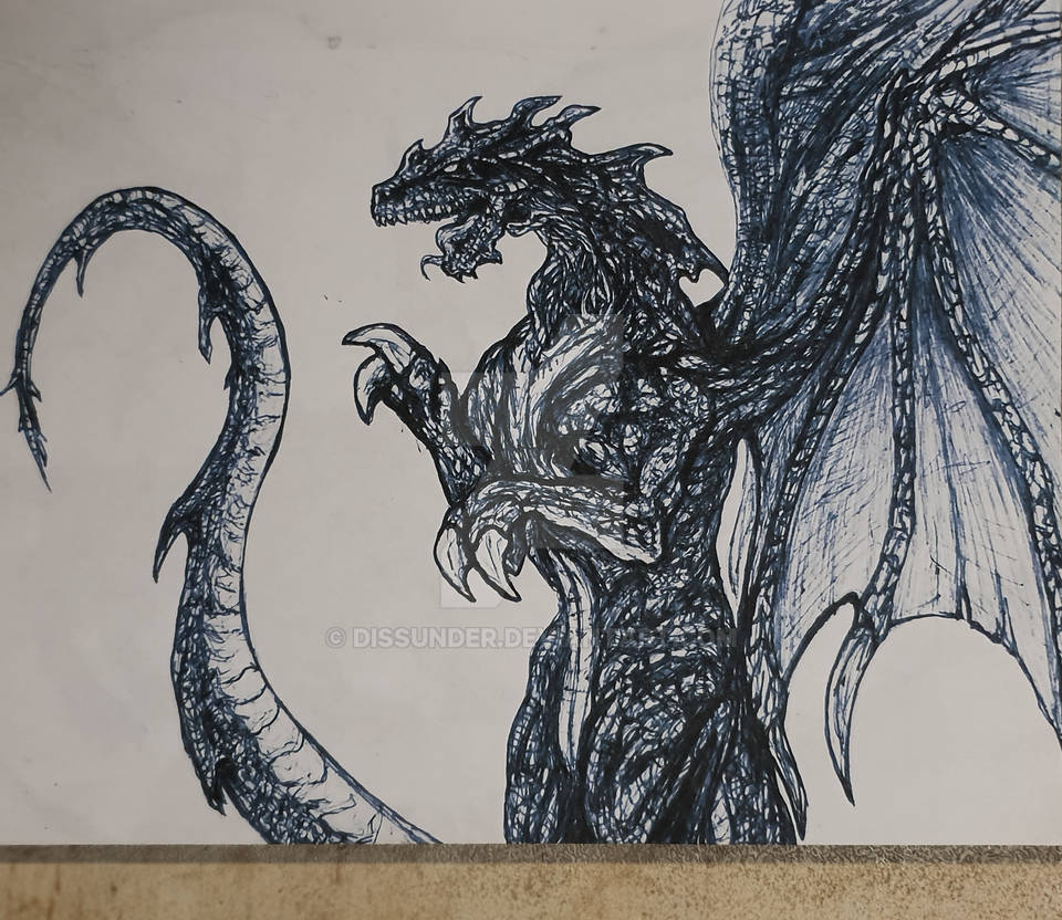 Drake. Traditional drawing. Pencil + Ink. Paper by Dissunder on DeviantArt