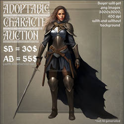 Non-AI ADOPTABLE AUCTION OC 240 (OPEN) Lady Knight