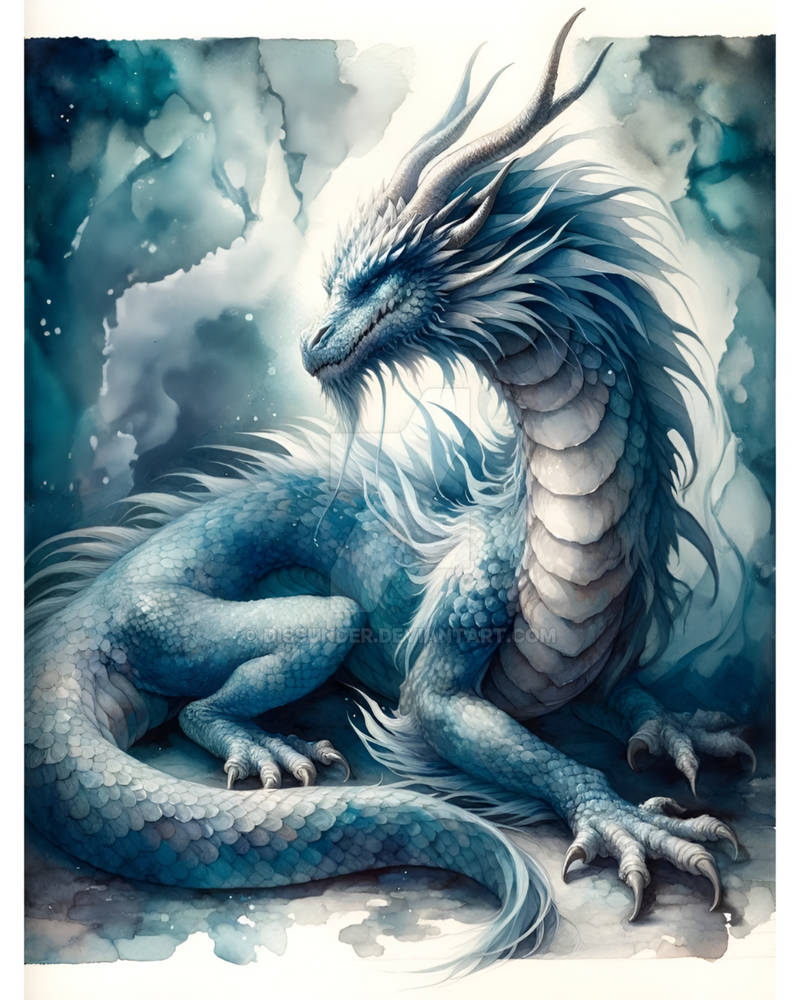 Azur Dragon Fantasy Illustration Art. SB = 15$ by Dissunder on DeviantArt