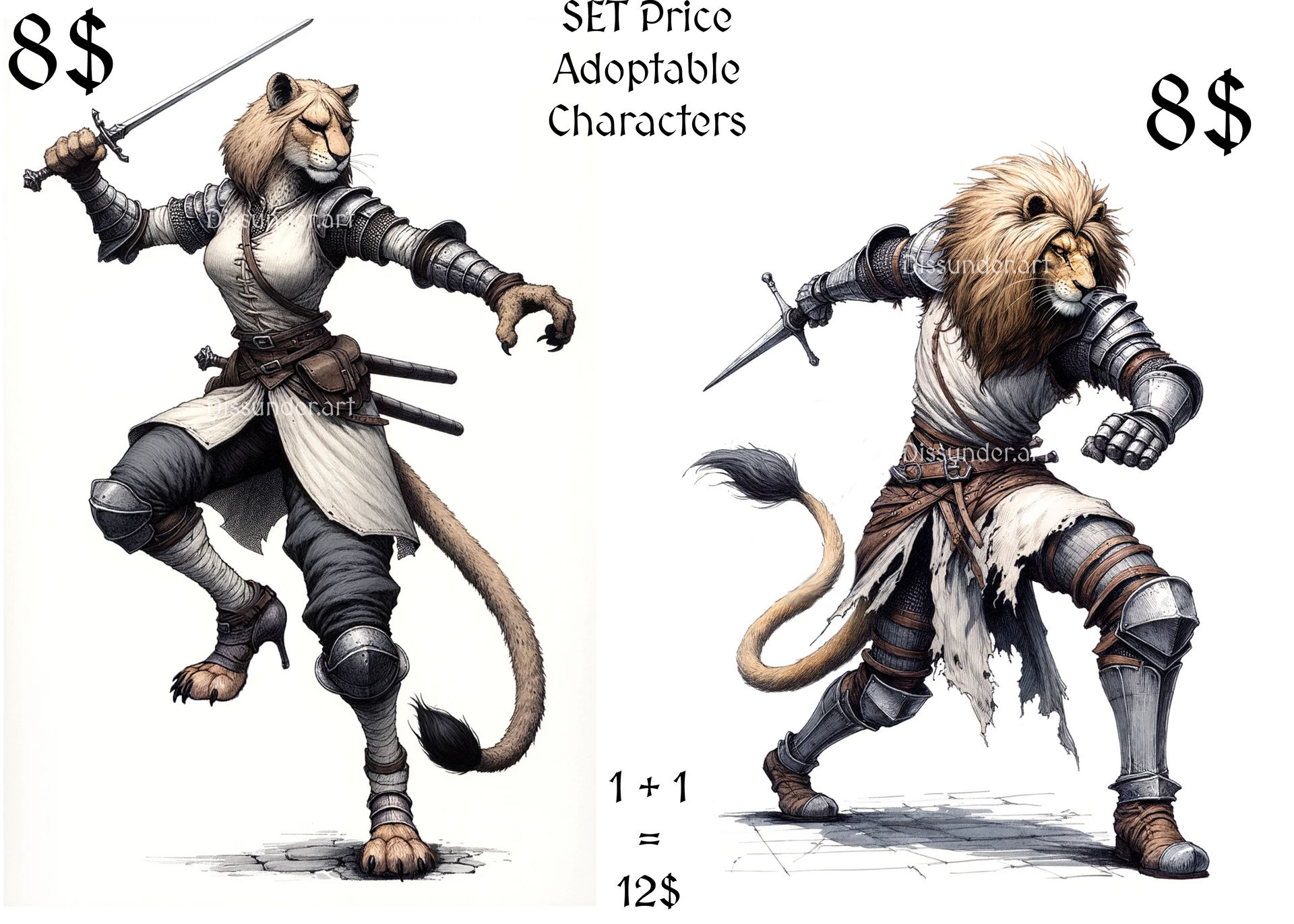 Adaptable Chacacters Set Price Adoptable Characters CLOSED Leonins by Dissunder on DeviantArt