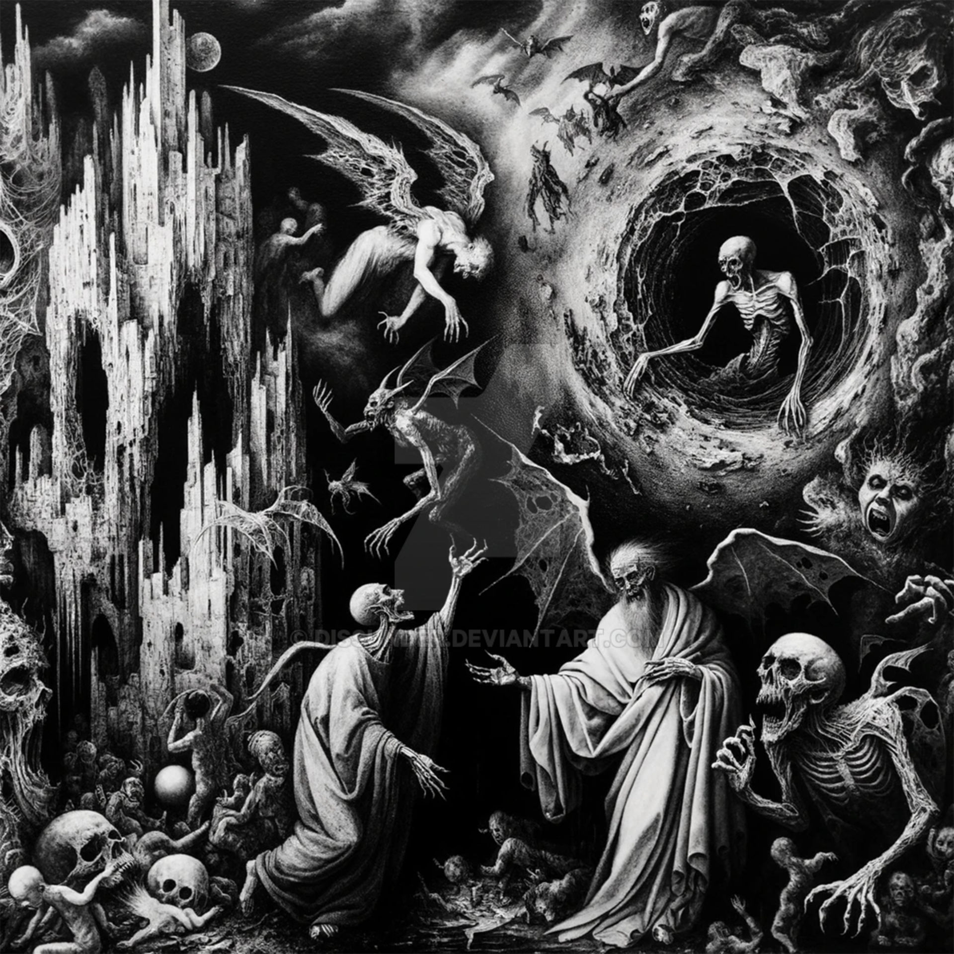 Evermore. Traditional Art + AI assisted + Ps by Dissunder on DeviantArt
