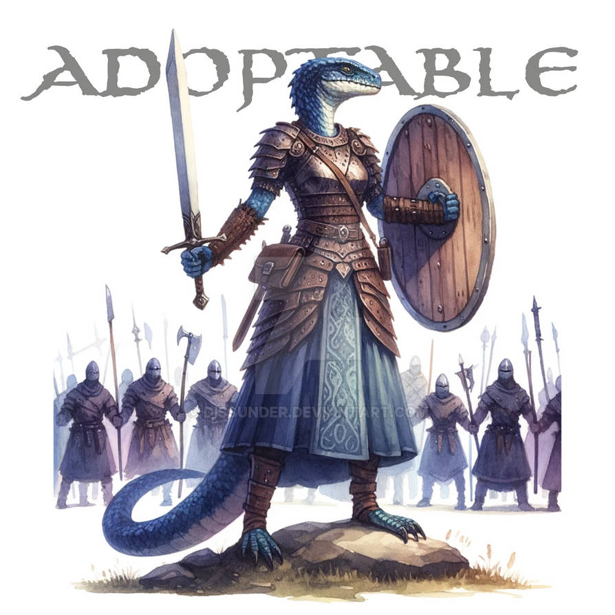 Lizardfolk Female Ranger Lizardfolk Woman Warrior Art Character Adopt 8$ by Dissunder on DeviantArt