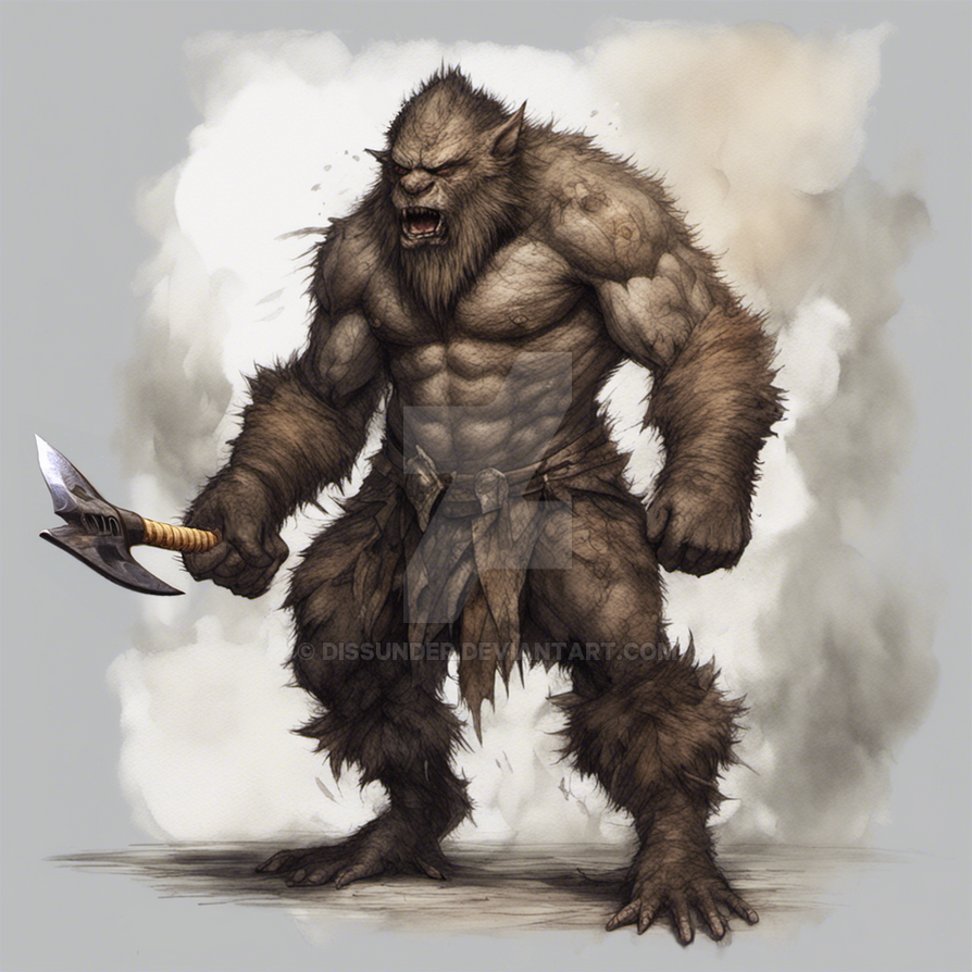 Bugbear Creature Fantasy Adoptable. 10$ by Dissunder on DeviantArt
