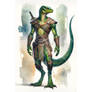 Lizardfolk Warrior Male Character Adoptable 10$