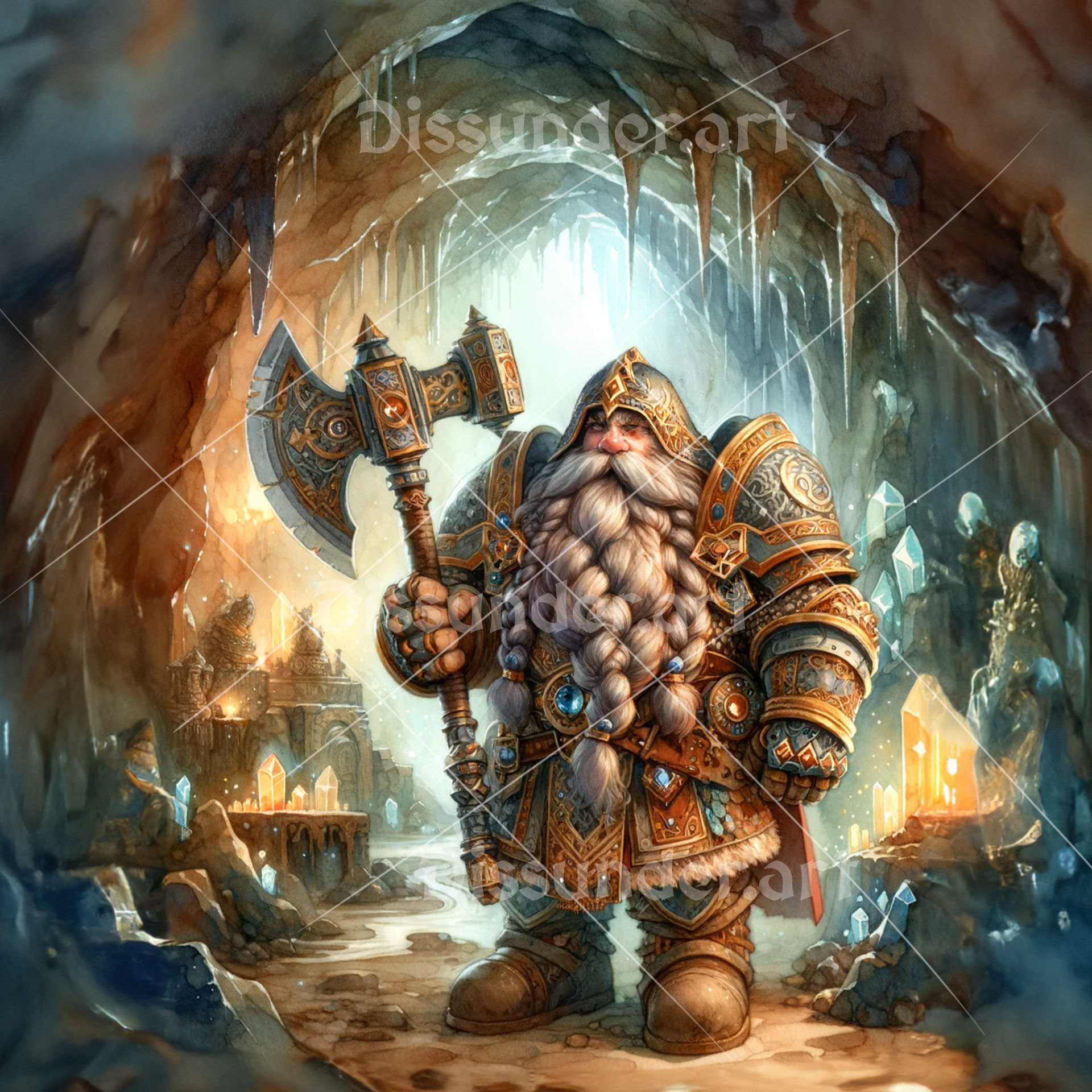Dwarf Reference Image Mountain Dwarf In His Cave Adoptable Art 8$ by Dissunder on DeviantArt