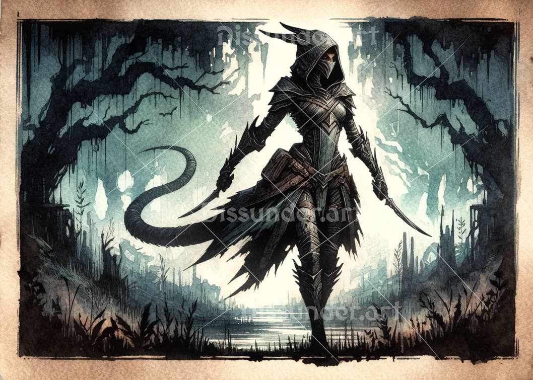 Lizard Kin Assassin Lizardfolk Assassin Lady Art 10$ by Dissunder on DeviantArt