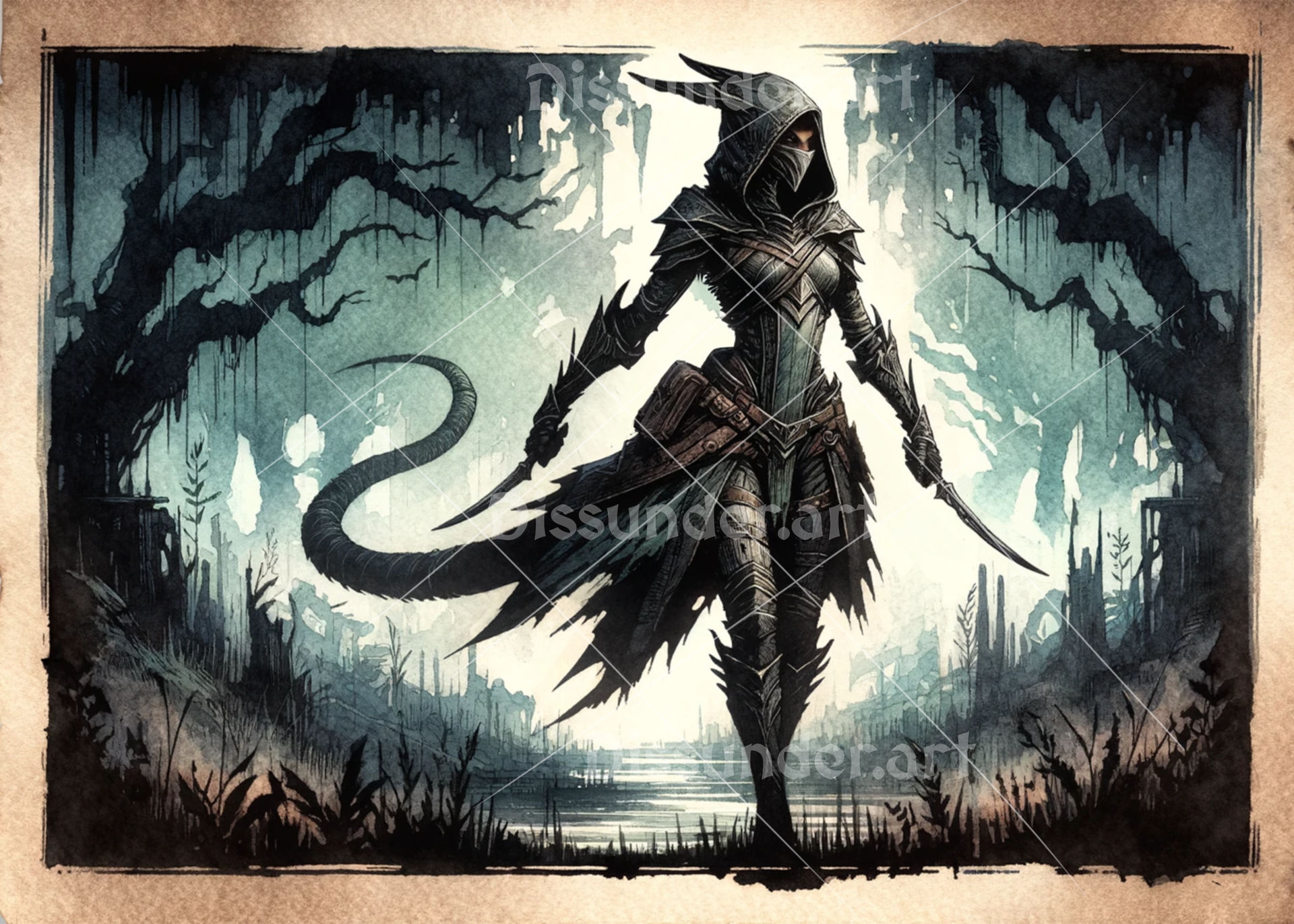 Lizard Assassin Lizardfolk Assassin Lady Art 10$ by Dissunder on DeviantArt