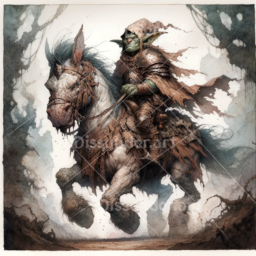 Goblin Male Rider Adoptable Art Character 12$ by Dissunder on DeviantArt