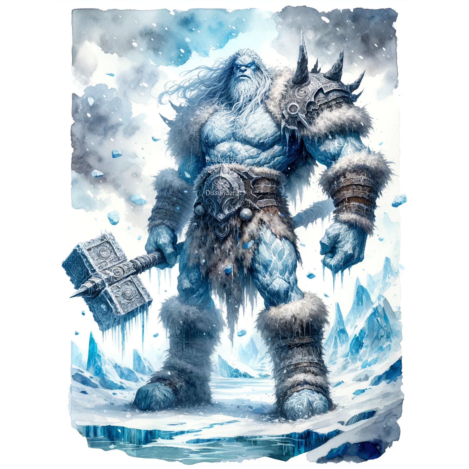 Iced Giant Character Adoptable Art 6$ by Dissunder on DeviantArt
