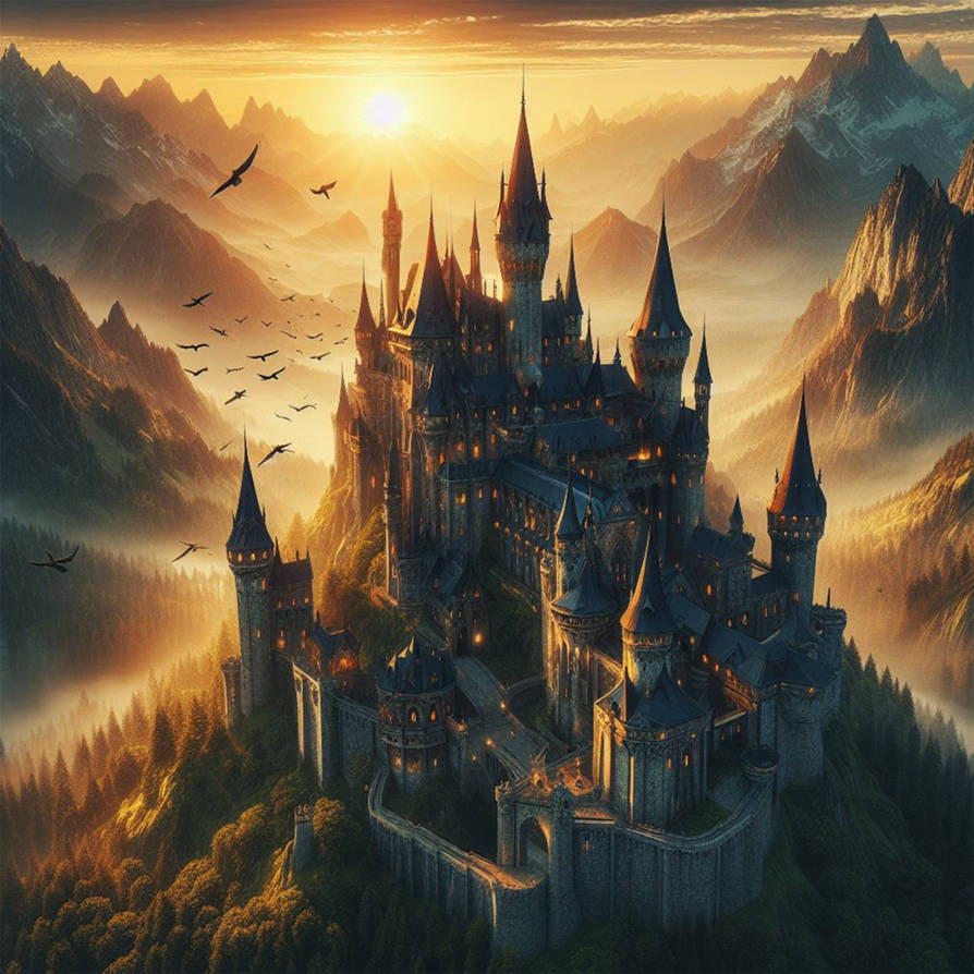 Castle Fall Rpg Castle. Fantasy Castlescape. RPG setting by Dissunder on DeviantArt