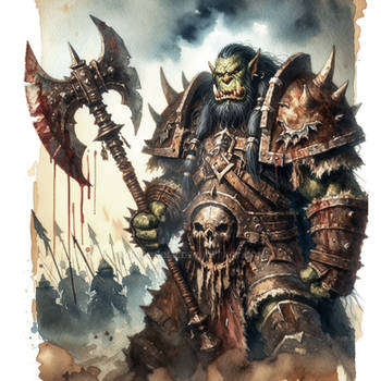 Orc Veteran Character Art Portrait 6$