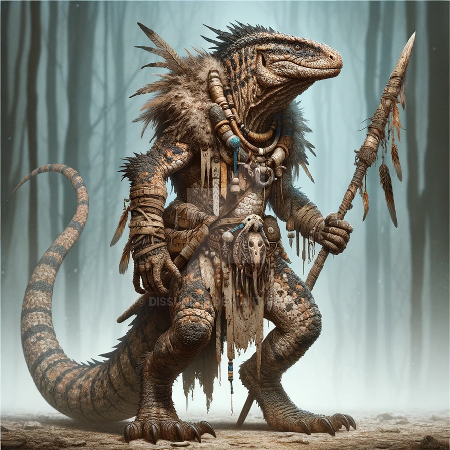 Lizardfolk Shaman Character Art 7$ by Dissunder on DeviantArt