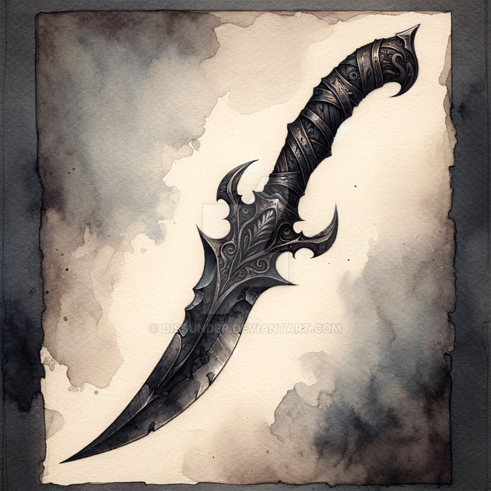 Drow's Knife Adoptable Weapon Art 4$ by Dissunder on DeviantArt