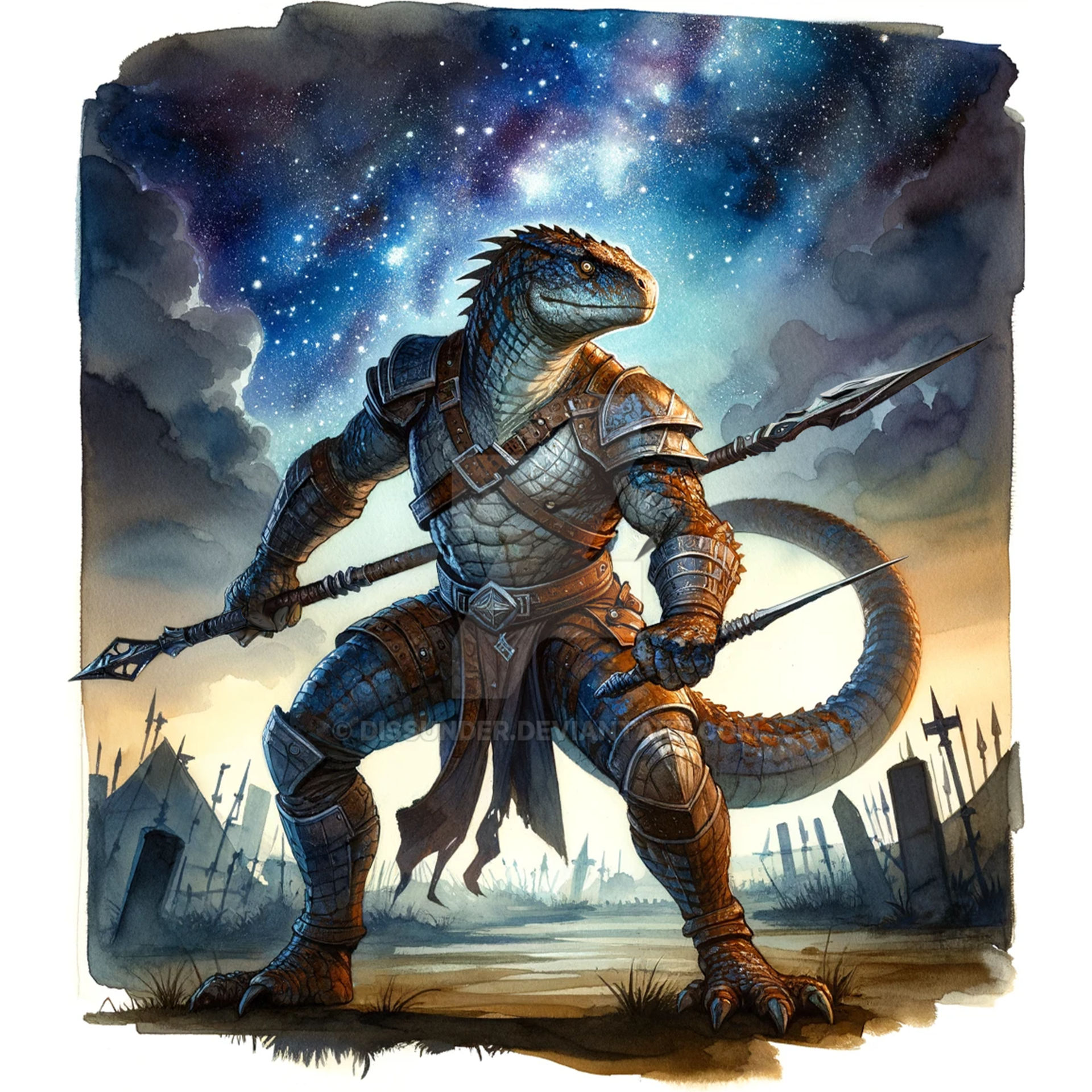 Lizardfolk Warrior Male Character Art 7$ by Dissunder on DeviantArt