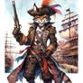 DnD Tabaxi Pirate Captain Male Character 6$