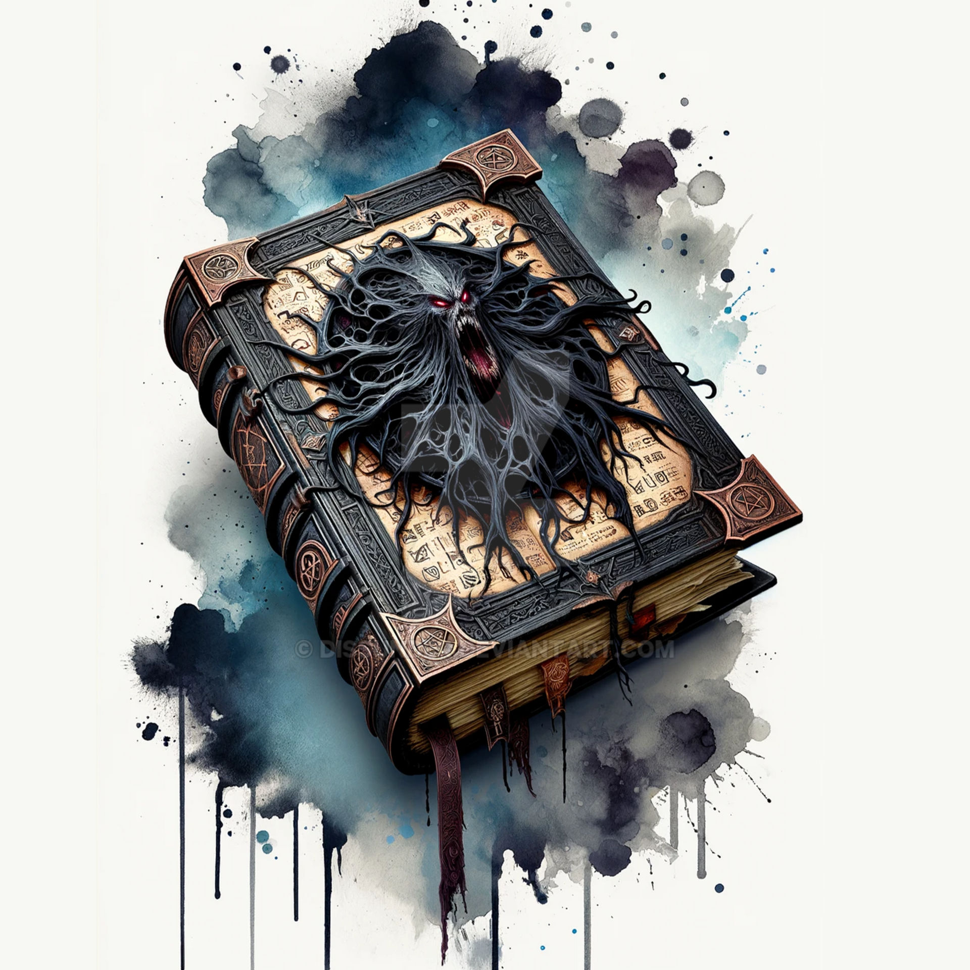 The Grimoire of the Shrouded Mind. Adoptable 5$ by Dissunder on DeviantArt