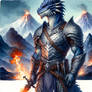 Argonian Knight Draconian Male Character 6$