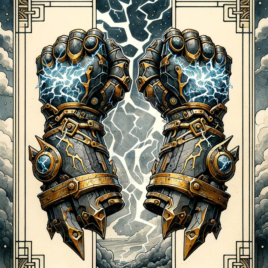 Rustling Gauntlets The Thunderfist Gauntlets Adoptable RPG Weapon 5$ by Dissunder on ...
