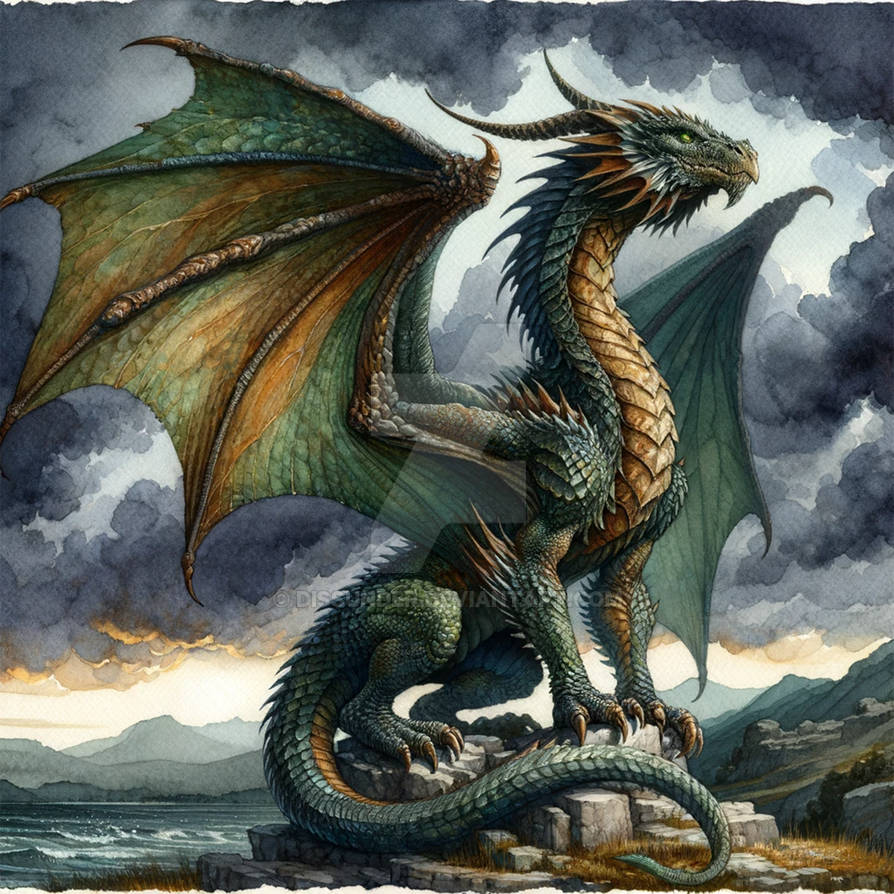 Valthrun the Emerald Sentinel. Dragon Adopt 10$ by Dissunder on DeviantArt