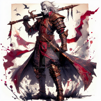 Vampire Swordsman Male Character Art 7$