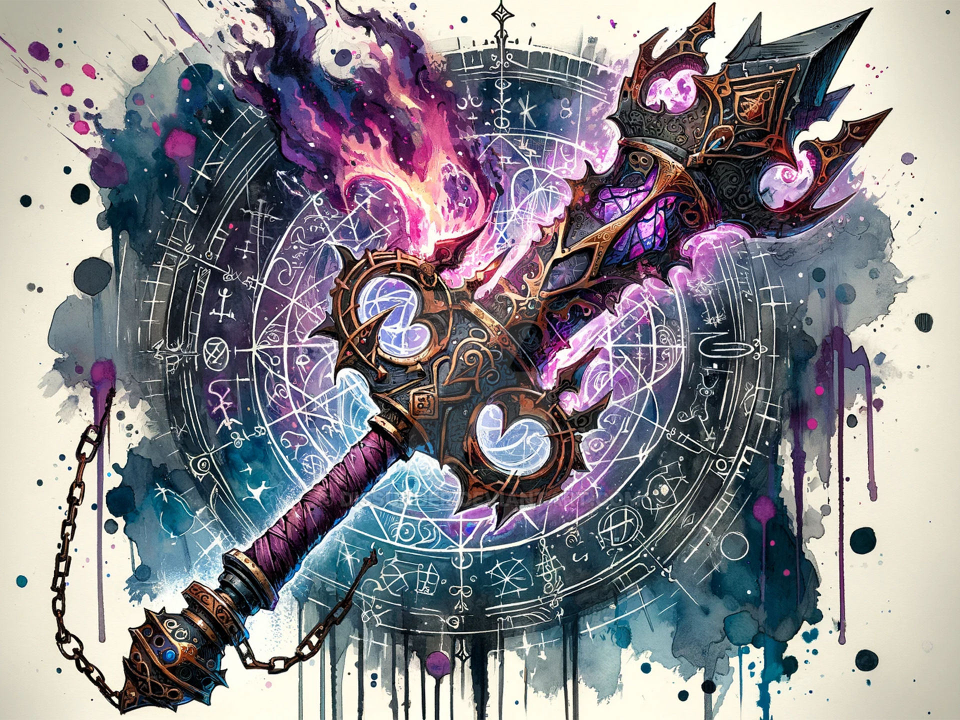 Blade of the Eldritch Pyre. Adoptable DnD RPG Item by Dissunder on ...