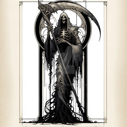 Undead Reaper Scyther Hooded Skeleton Adoptable 7$