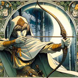 Anime Human Archer Slavic Fantasy Character