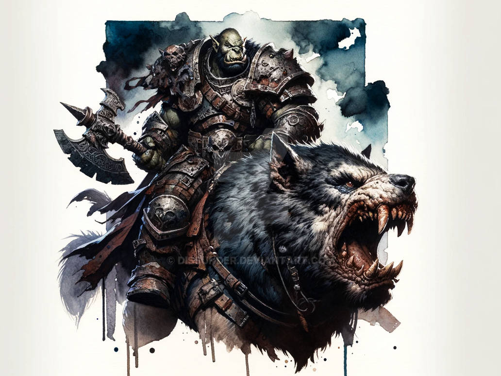 Orc Warg Rider Adoptable Character Art 10$ by Dissunder on DeviantArt