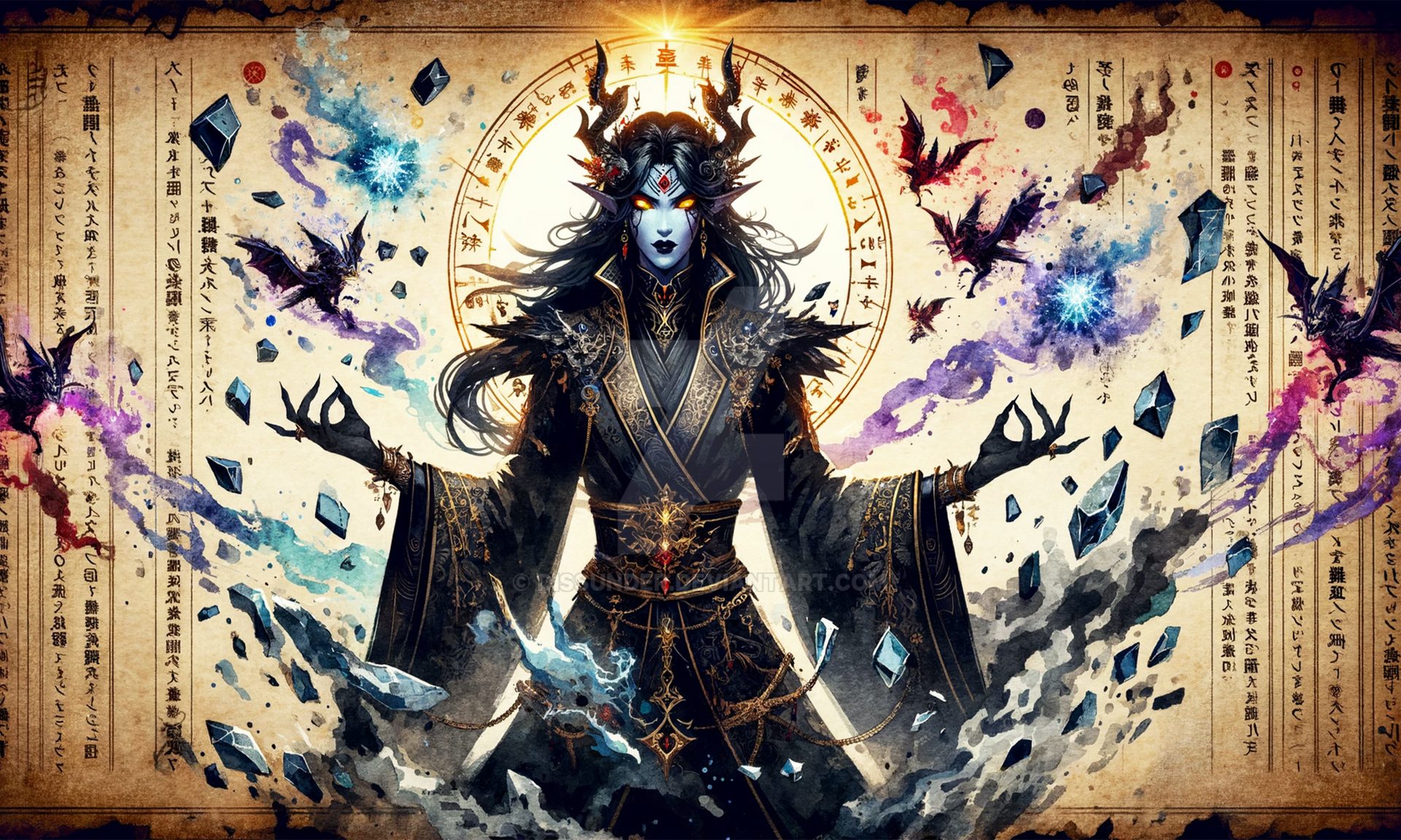 Vampire Dro Drow Renegade Hooded Character Art Portrait 6$ by AdoptablesAICraft on ...