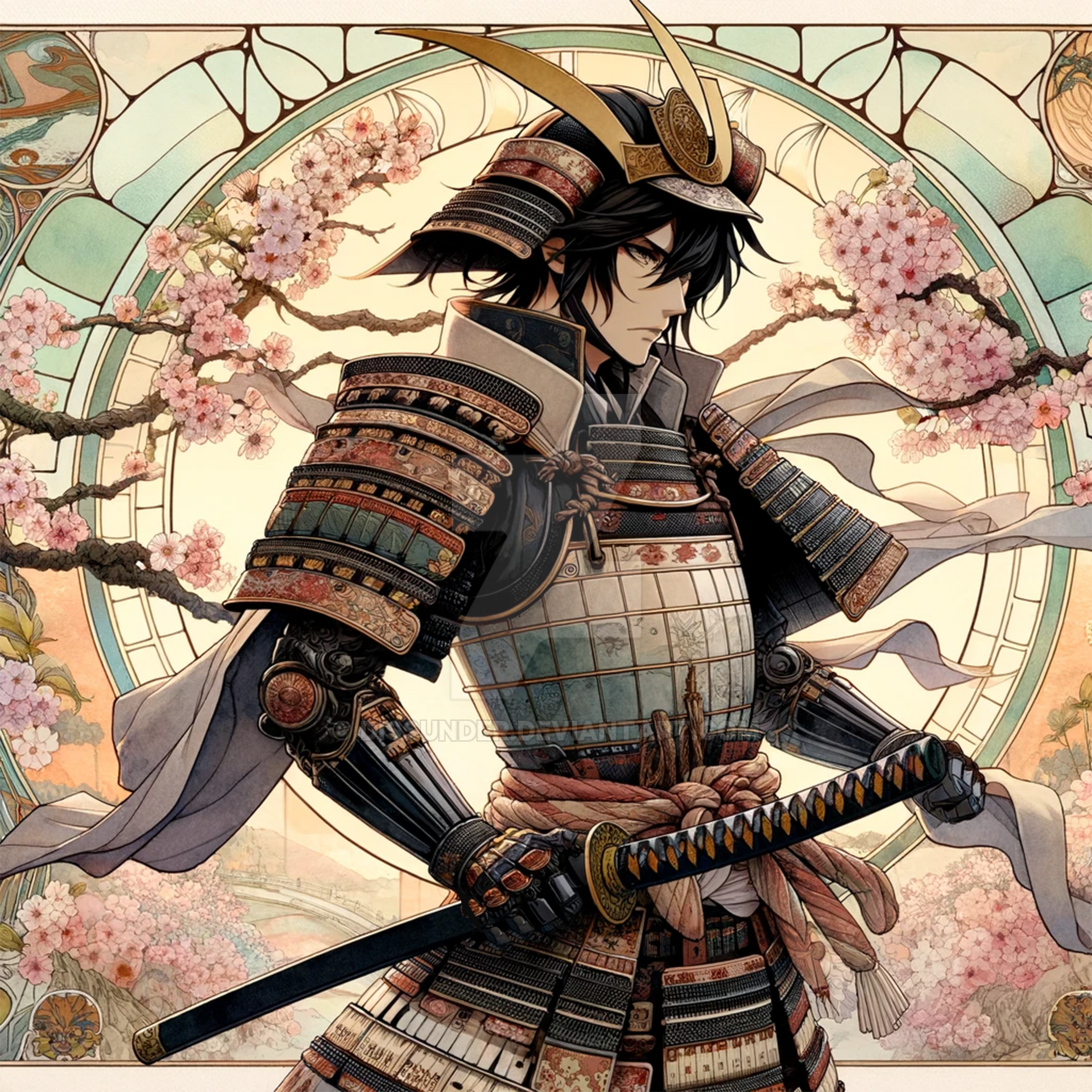 Anime Samurai Warrior Adoptable Character Art 6$ by Dissunder on DeviantArt