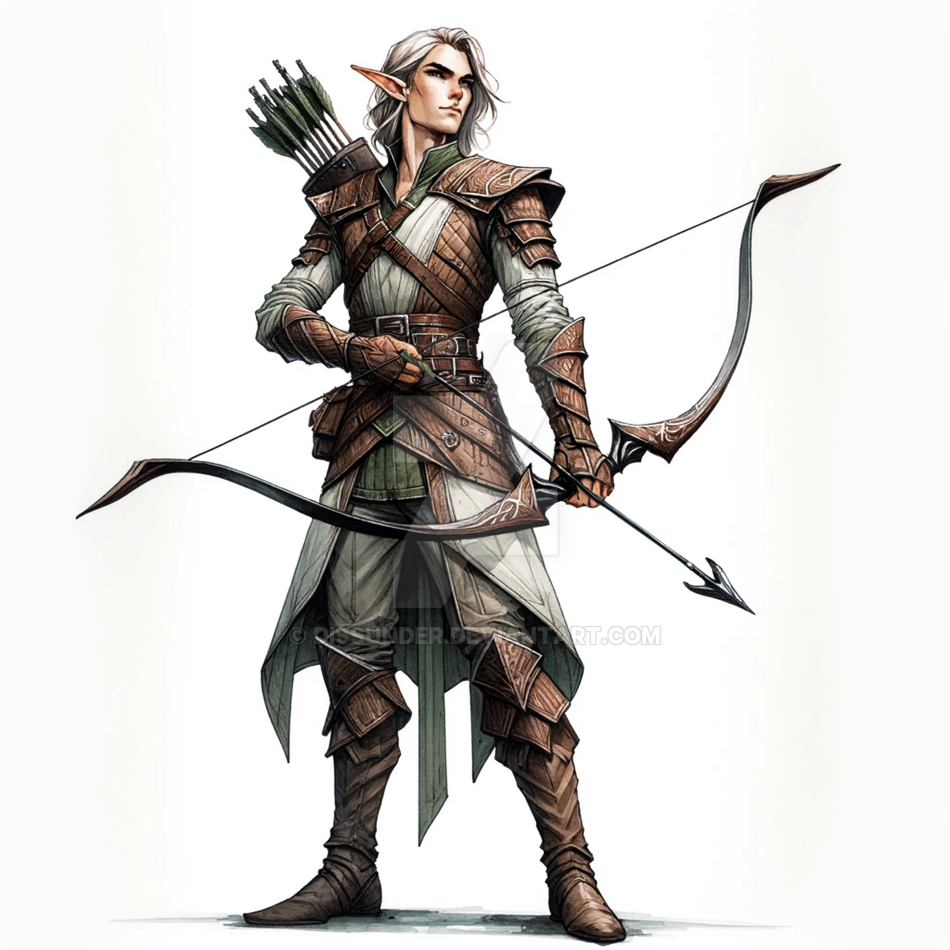 Elf Ranger Guy Elf Ranger Adoptable Male Character Art 8$ by Dissunder on DeviantArt