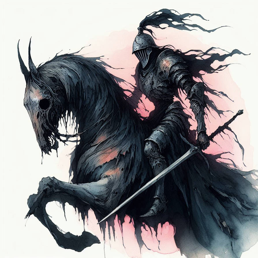Undead Knight Adoptable Demon Rider 10$ by Dissunder on DeviantArt