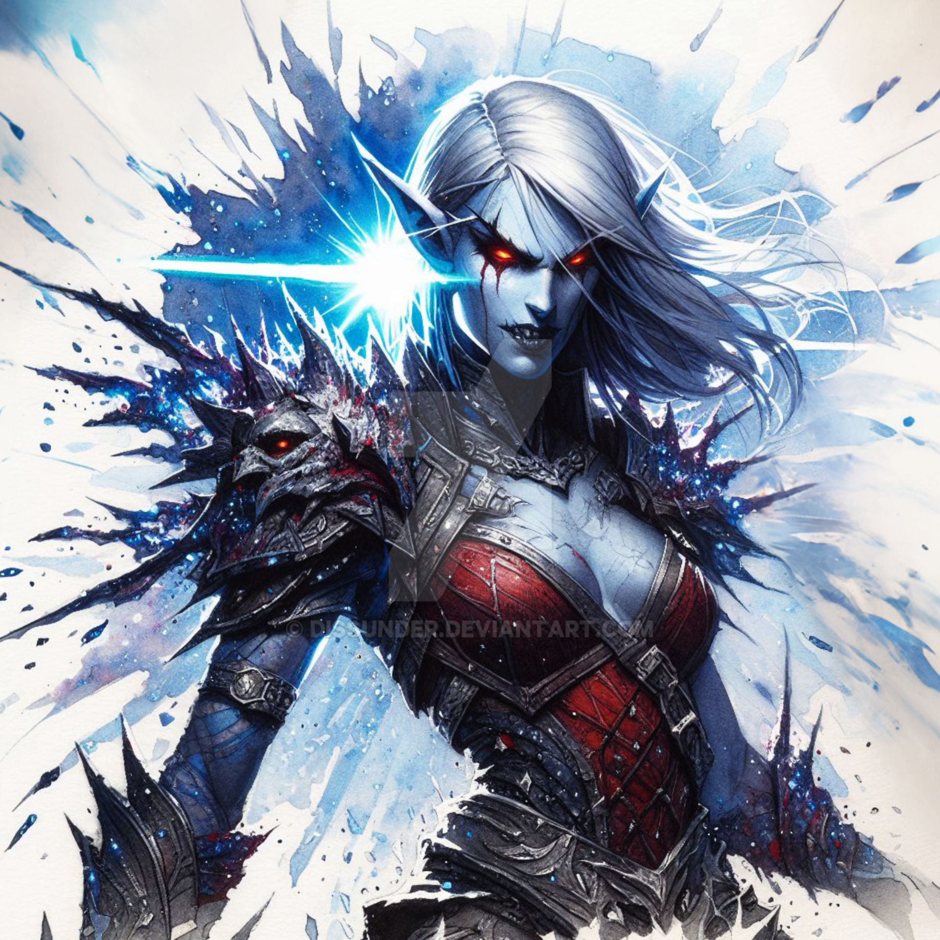 Vampire Dro Drow Adoptable Vampire Female Character Art 8$ by Dissunder on DeviantArt