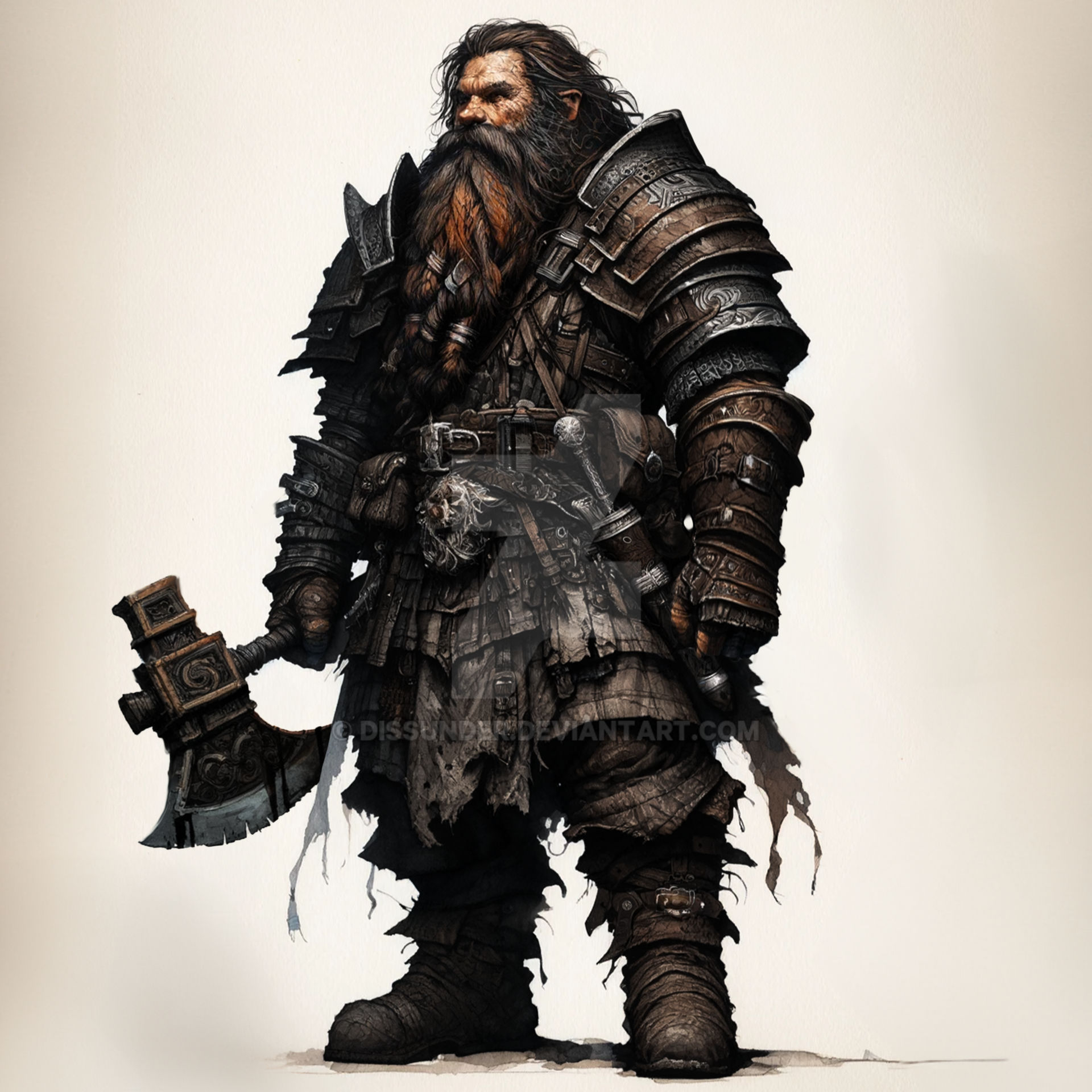 Mountain Dwarf Fantasy DnD Character Art 8$ by Dissunder on DeviantArt