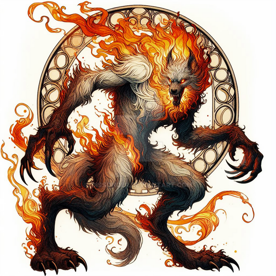 Infernal White Infernal White Werewolf Adoptable Creature Art 8$ by Dissunder on ...