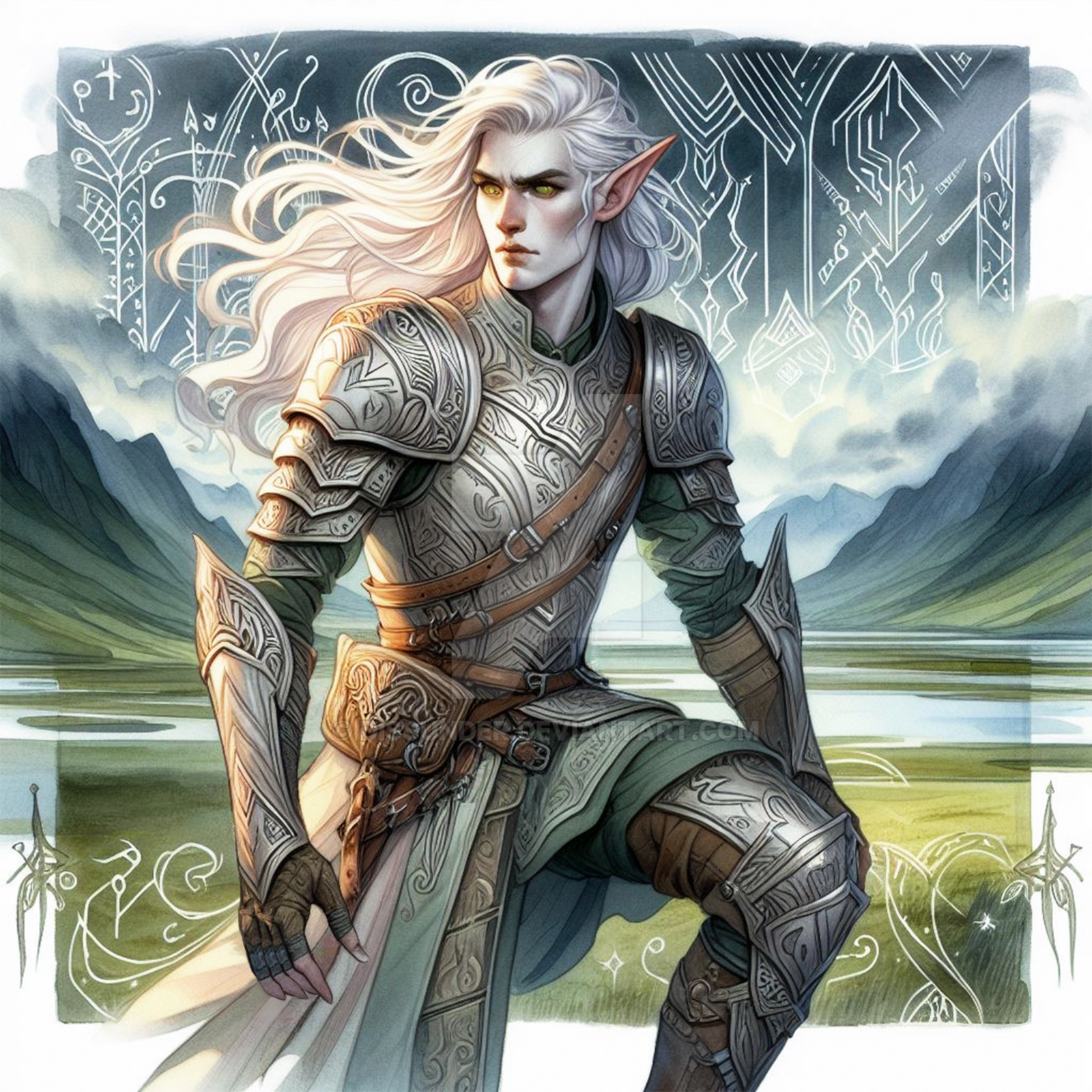 Kenneth Dnd Elven Warrior Male DnD Character Art 7$ by Dissunder on DeviantArt