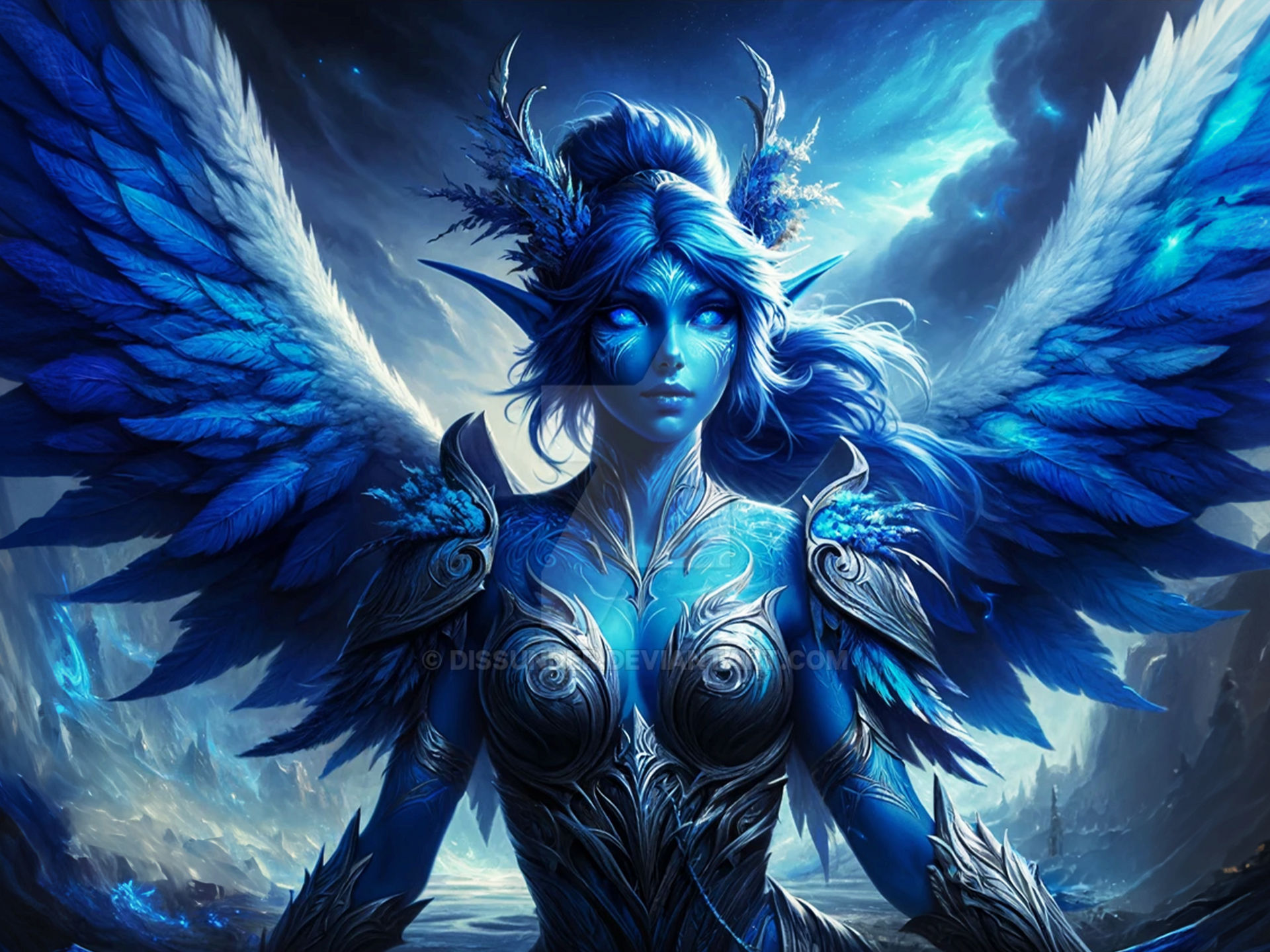 Erynia Fallen Angel Adoptable Erinyes DnD Art 8 by Dissunder on DeviantArt