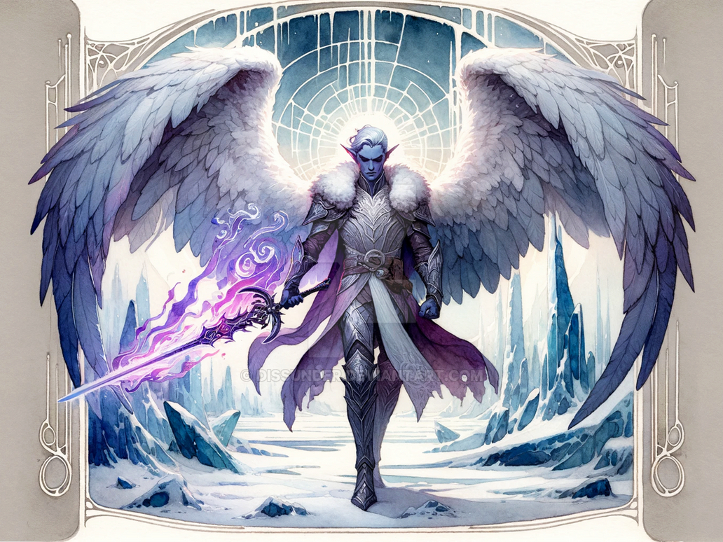Angel Elf Erinyes Elven Fallen Angel Winged Character Art 8$ by Dissunder on ...