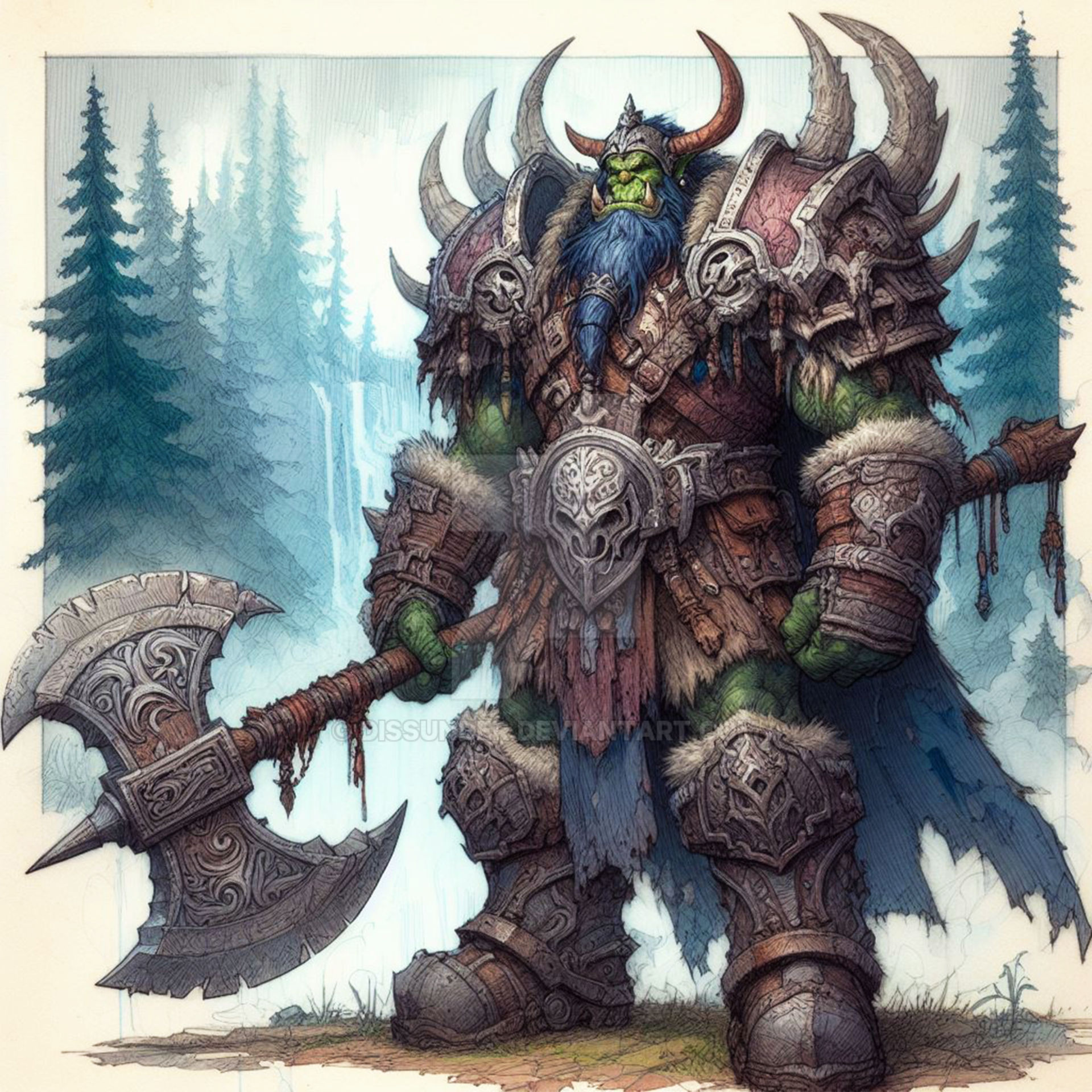 Deviantart Concept Art Orc Warrior Sharing With You Guys, A Death