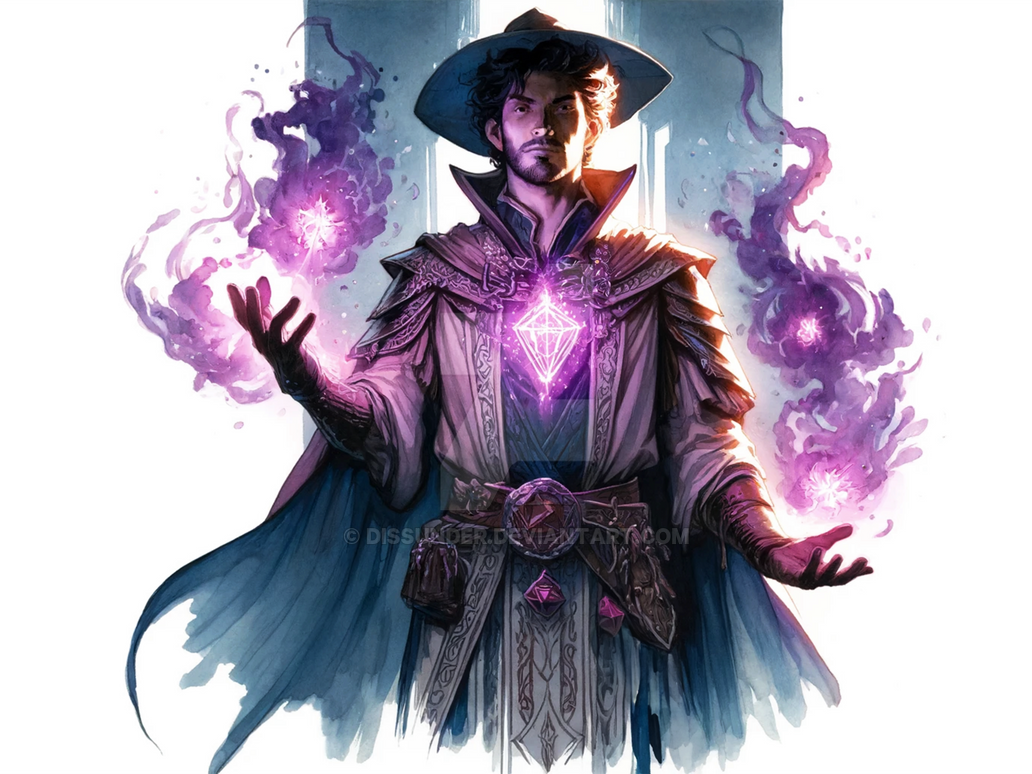Human Sorcerer Adoptable DnD Character Art by Dissunder on DeviantArt