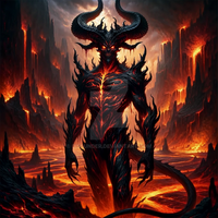 Demon Infernal Hell Lord Adoptable Character Art