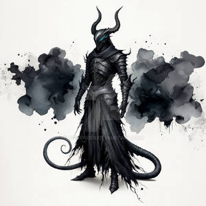 Demonic Warrior Knight Adoptable Character Art