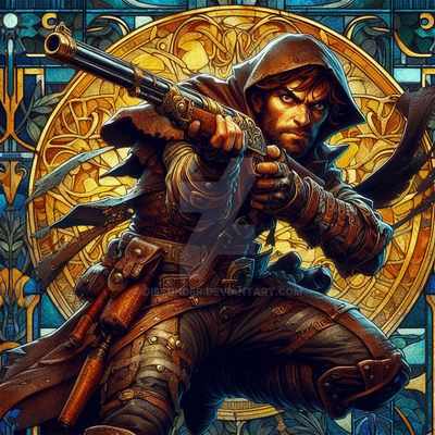 Human Rifleman Human Hooded Assassin Female DnD Character Art by Dissunder on DeviantArt
